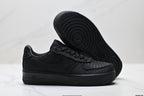 Nike Air Force 1 Low Triple Black | Jacquard Leather Sneakers