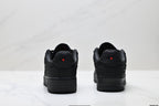 Nike Air Force 1 Low Triple Black | Jacquard Leather Sneakers