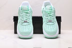 Nike Air Force 1 Low Mint Green | Snake Embossed Leather Sneakers