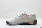 Adidas Grey White Court Shoes with Orange Accents