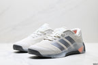 Adidas Grey White Court Shoes with Orange Accents