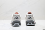 Adidas Grey White Court Shoes with Orange Accents