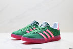 Adidas Originals Gazelle GG Monogram Green Pink Sneakers