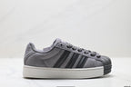 Adidas Originals Superstar Platform Grey Suede Sneakers