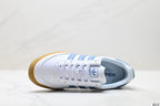 Adidas Jeans White Blue Gum Sole Sneakers – Classic Retro Lifestyle Shoes