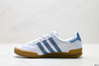 Adidas Jeans White Blue Gum Sole Sneakers – Classic Retro Lifestyle Shoes