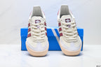 Adidas Jeans Off White Burgundy Sneakers – Classic Retro Lifestyle Shoes