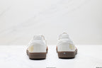 Adidas Samba Mary Jane Leather Sneakers – White Brown Retro Ballet Shoes