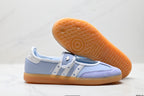 Adidas Samba Mary Jane Light Blue Leather Sneakers – Retro Ballet Shoes