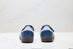 Adidas Samba Mary Jane Navy Leather Sneakers – Classic Gum Sole Ballet Shoes
