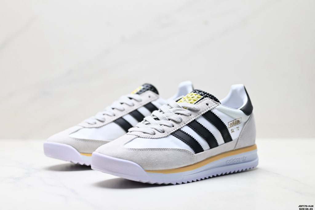 Adidas SL 72 White Black Retro Sneakers