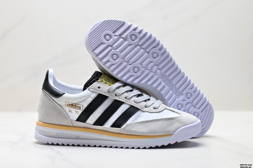 Adidas SL 72 White Black Retro Sneakers