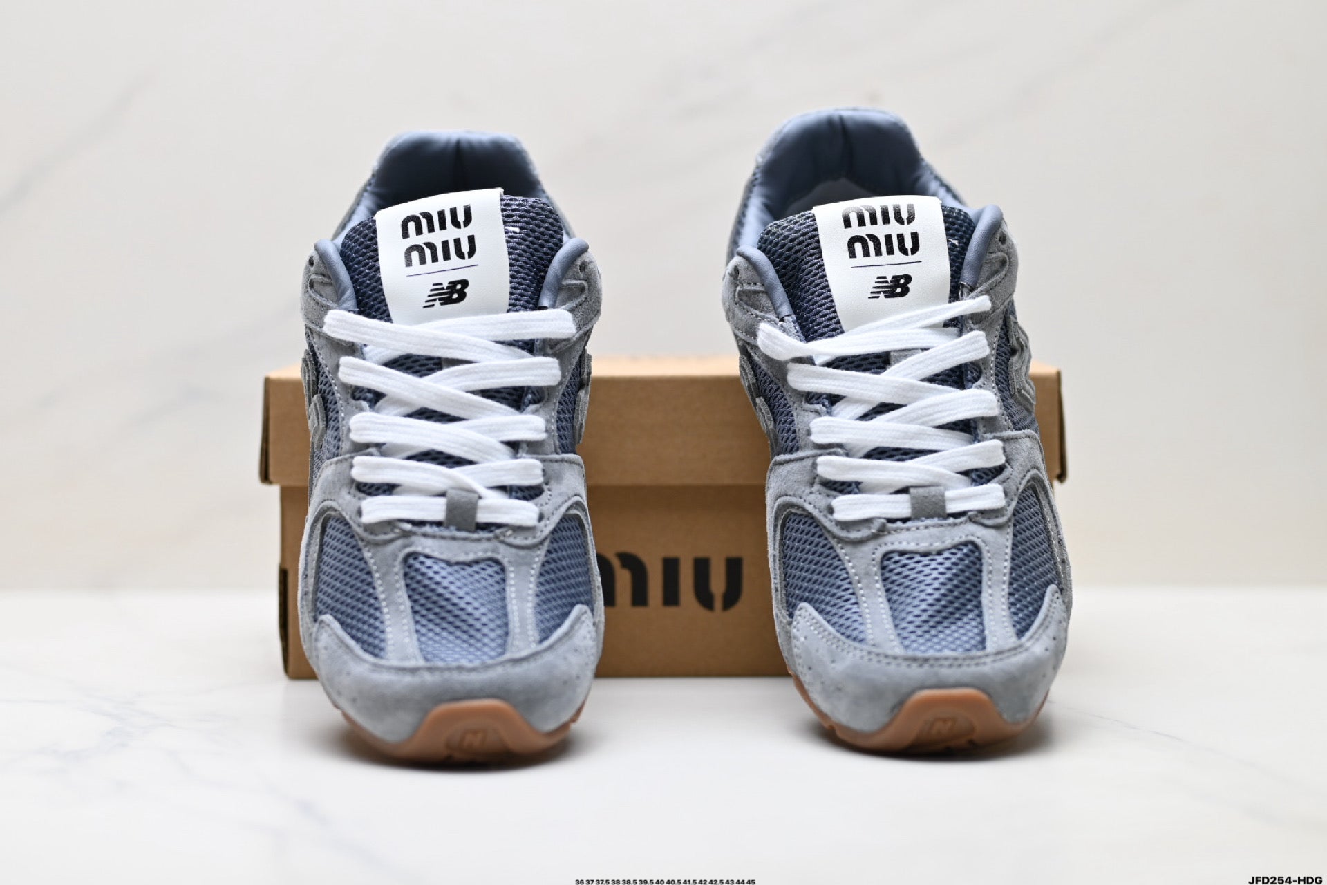 Miu Miu x New Balance 530 SL Retro Sneakers – Grey Gum