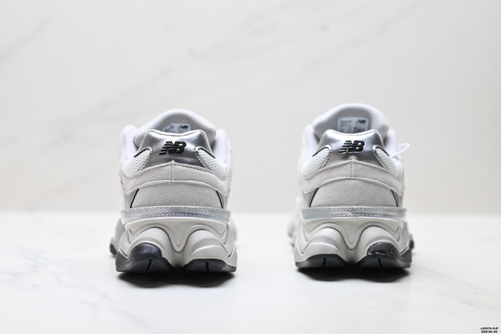 New Balance 9060 Retro Lifestyle Sneakers – White Silver