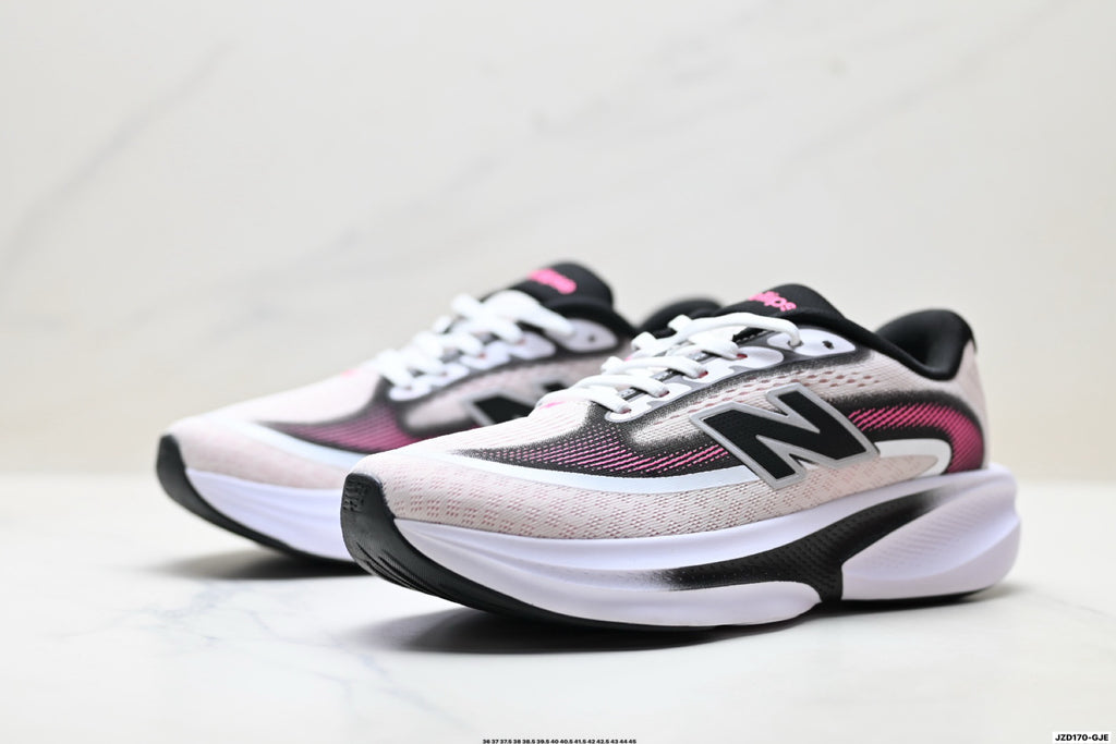 New Balance Ellipse v1 Running Shoes – White Pink Black