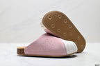 Classic Suede Mule Slides | Rubber Toe Cap Slip-On Shoes