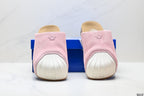 Classic Suede Mule Slides | Rubber Toe Cap Slip-On Shoes