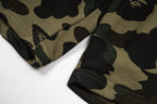 BAPE 1st Camo Shark Sweat Shorts – Green Camo