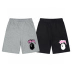 Stüssy x BAPE Ape Head Graphic Shorts