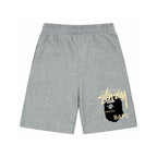 Stüssy x BAPE Gold Ape Head Graphic Shorts