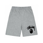 Stüssy x BAPE Classic Ape Head Graphic Shorts