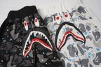 BAPE Shark Camo Sweat Shorts – White Camo