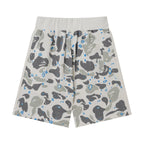 BAPE Shark Camo Sweat Shorts – White Camo