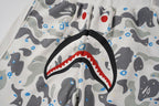 BAPE Shark Camo Sweat Shorts – White Camo
