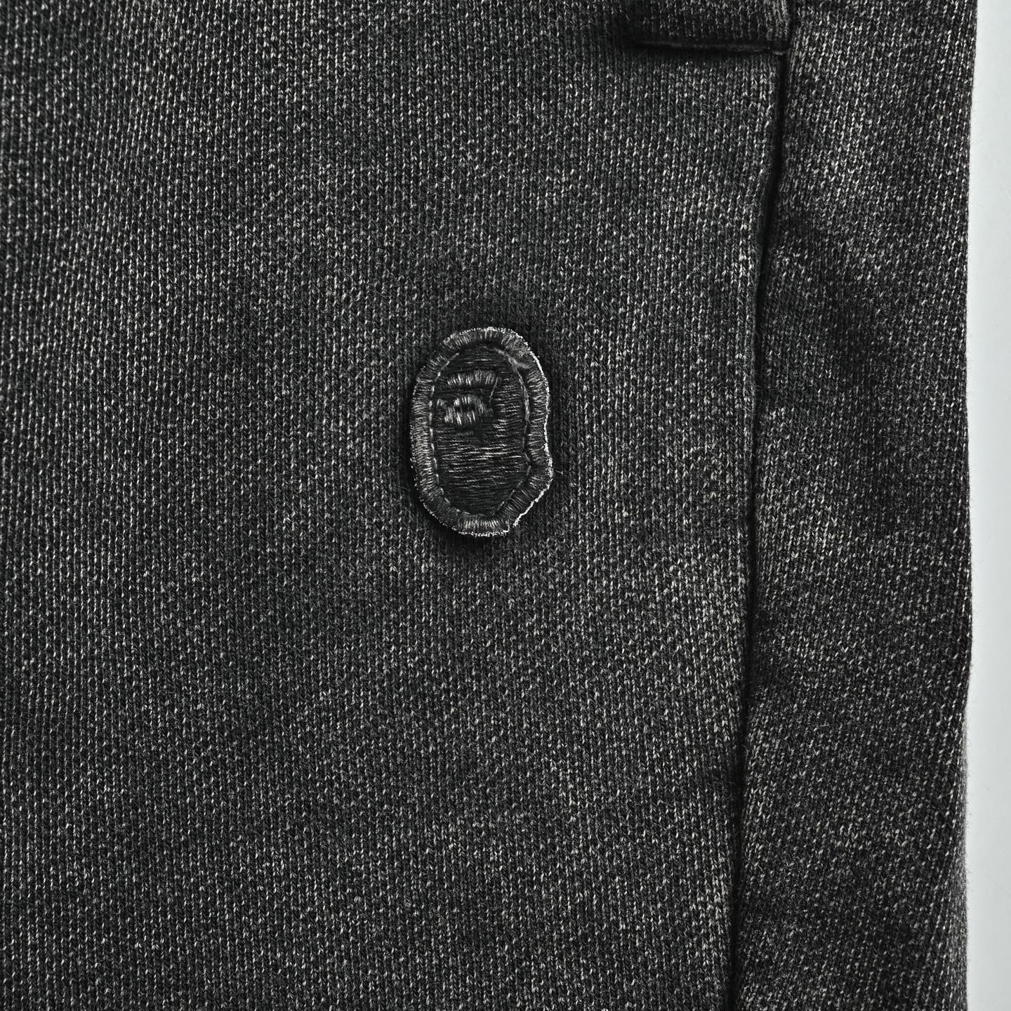 BAPE Washed Ape Embroidery Heavyweight Sweat Shorts