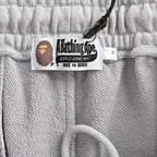 BAPE Washed Heavyweight Sweat Shorts – Light Grey