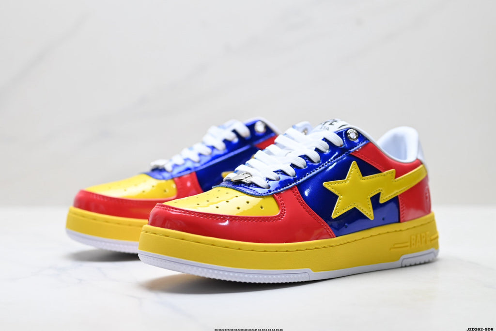 A BATHING APE BAPE STA “Pastel Color” Low-Top Sneakers – Multi Color