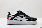 BAPE-Inspired Low-Top Streetwear Sneakers – Black / White