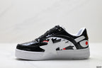 BAPE-Inspired Low-Top Streetwear Sneakers – Black / White
