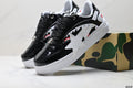 BAPE-Inspired Low-Top Streetwear Sneakers – Black / White