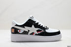 A Bathing Ape Bape Sta Low Color Block Shark Black