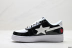 A Bathing Ape Bape Sta Low Color Block Shark Black
