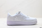 BAPE-Inspired Low-Top Streetwear Sneakers – Triple White