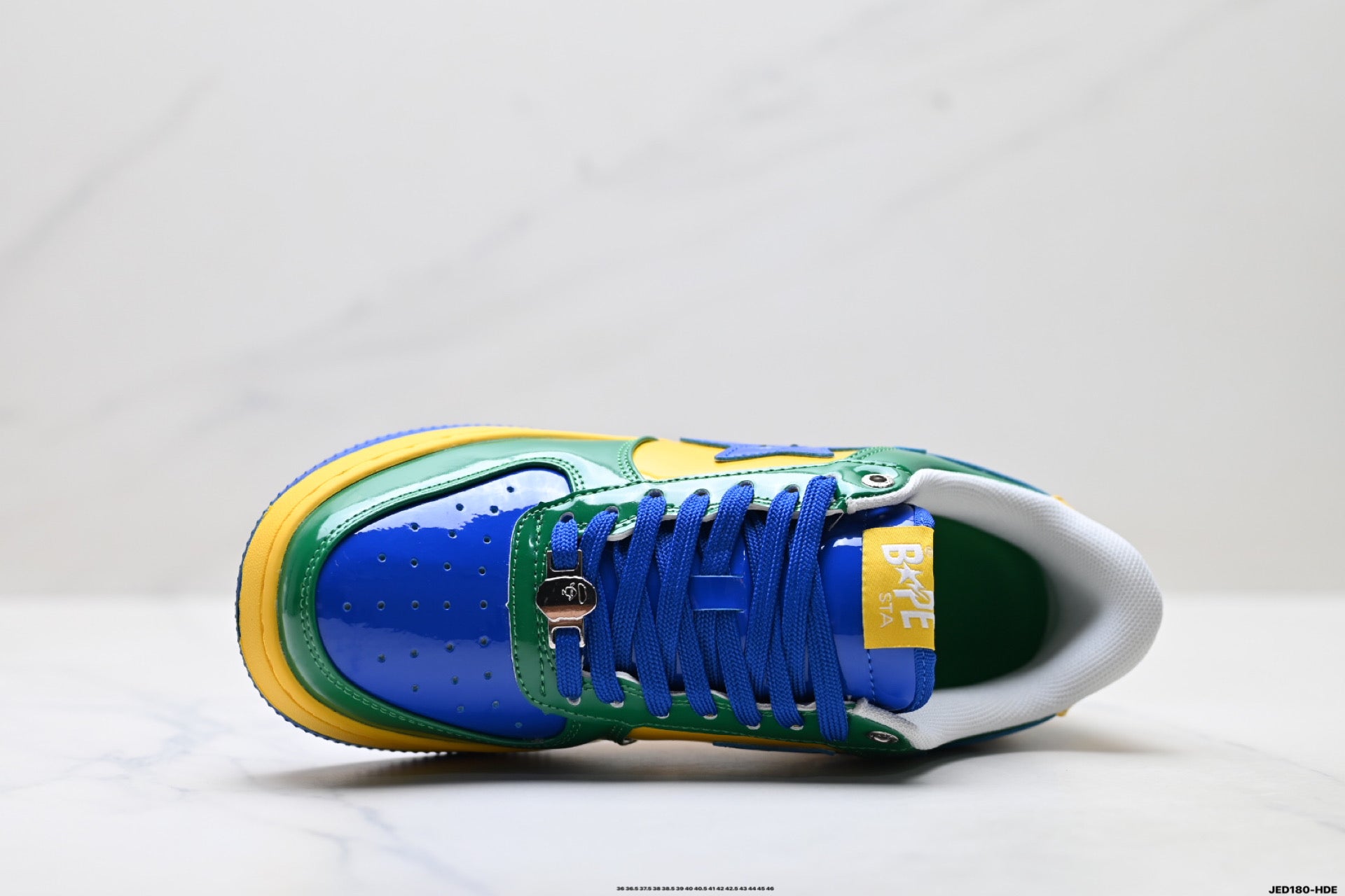 A BATHING APE BAPE STA “Pastel Color” Leather Low-Top Sneakers