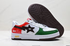 BAPE STA Low-Top Sneakers – Red/Green/White