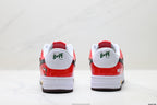 BAPE STA Low-Top Sneakers – Red/Green/White