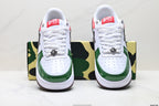 BAPE STA Low-Top Sneakers – Red/Green/White