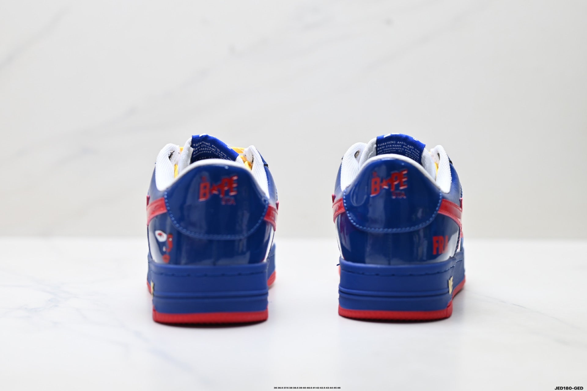 BAPE SK8 STA Low Sneakers – Blue/Red