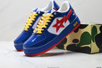 BAPE SK8 STA Low Sneakers – Blue/Red