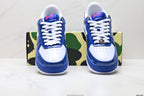 BAPE STA Low-Top Sneakers – Blue/White