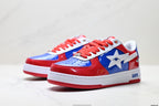 BAPE STA Low-Top Sneakers – Red/Blue