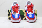 BAPE STA Low-Top Sneakers – Red/Blue