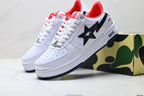 BAPE STA Low-Top Sneakers – White/Black