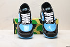 BAPE STA Low-Top Sneakers – Black/Blue