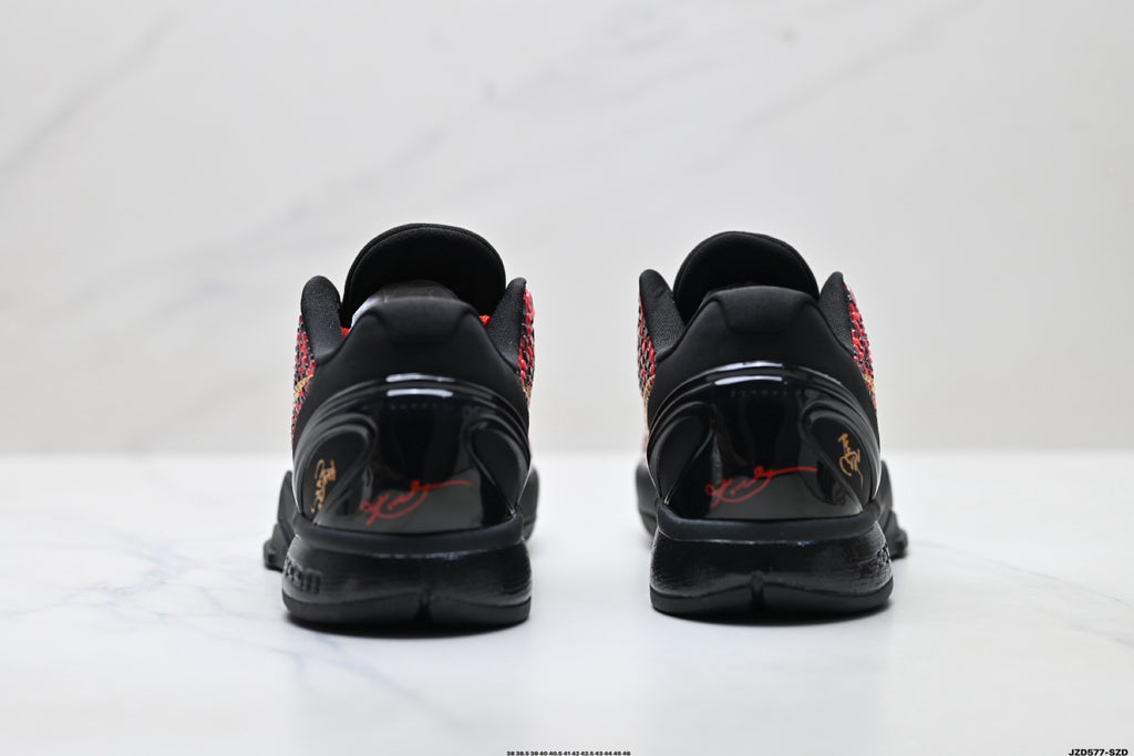 Nike Kobe 6 Protro Low-Top Basketball Shoes – Red Black Gold