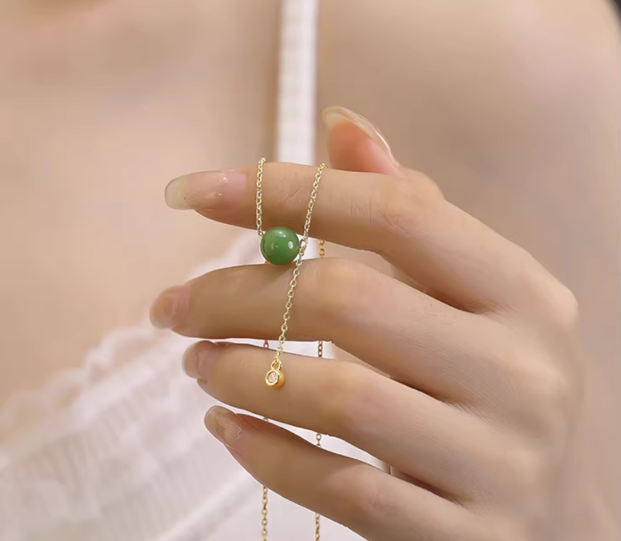 Pandora  Natural Hetian Jade Pendant